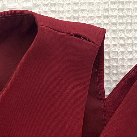 Reiss Sleeveless Sheath Shift Dress in Maroon - Size 2 - Picture 5 of 5